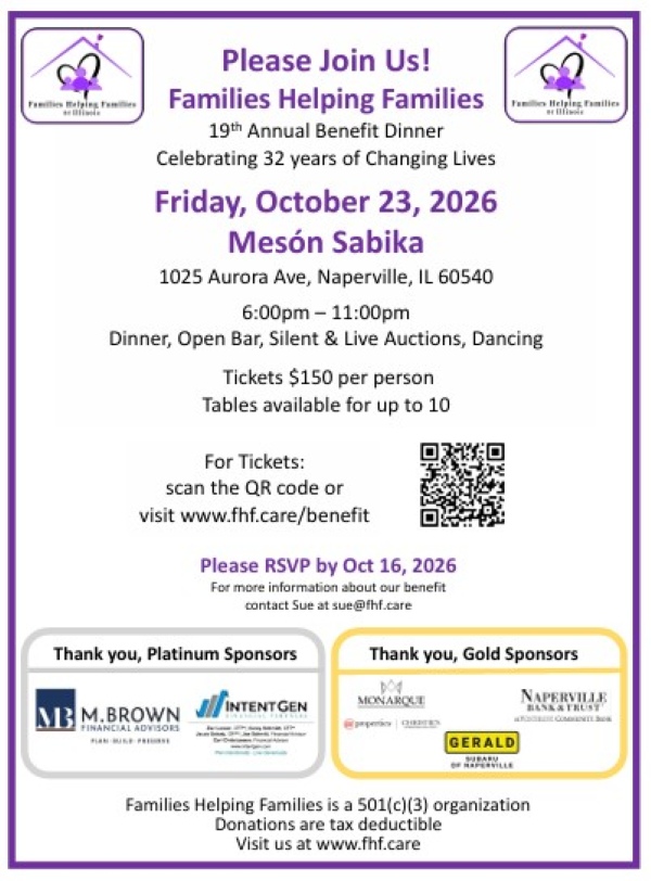2026 Benefit Dinner invitation