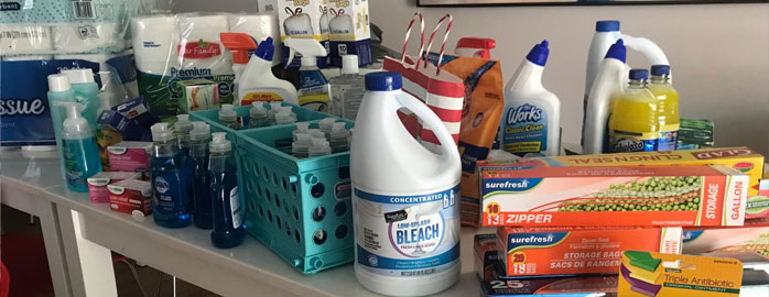 stocking-the-pantry-1-2 Items collected for the FHF Resource Closet